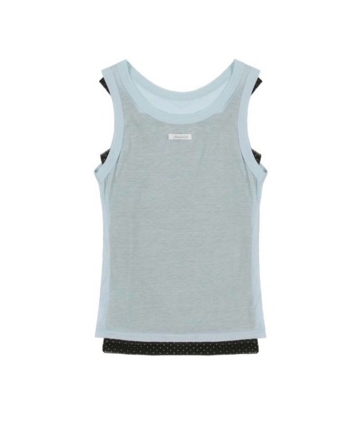 FANCY CLUB】3-Way Dot Mesh Layered Sleeveless（タンクトップ