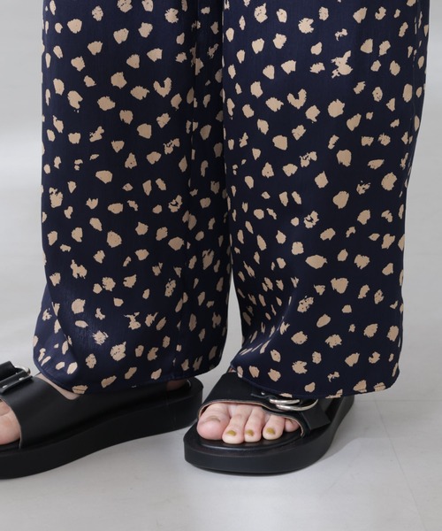セール】レオパードプリントイージーワイドパンツ（その他パンツ