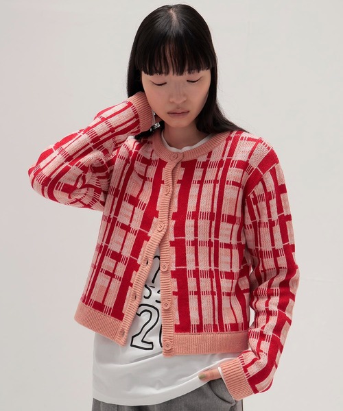 TSURU By MARIKO OIKAWA チェック柄トップス セール】TSURU by Mariko Oikawa / Mikey(チェック柄カーディガン KN