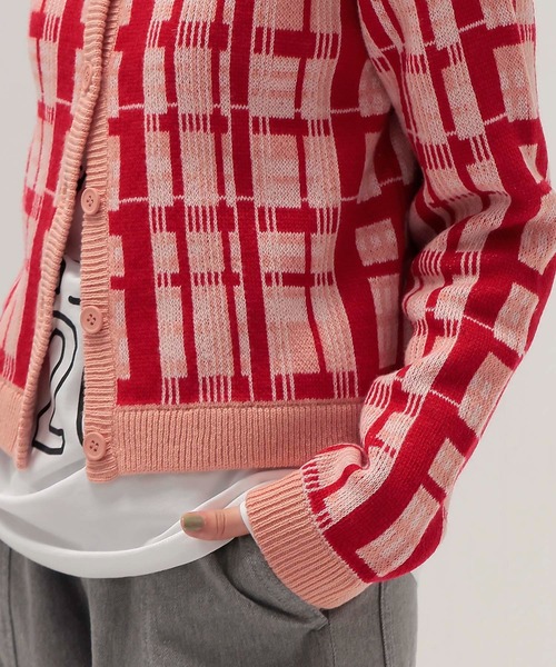 セール】TSURU by Mariko Oikawa / Mikey(チェック柄カーディガン KN