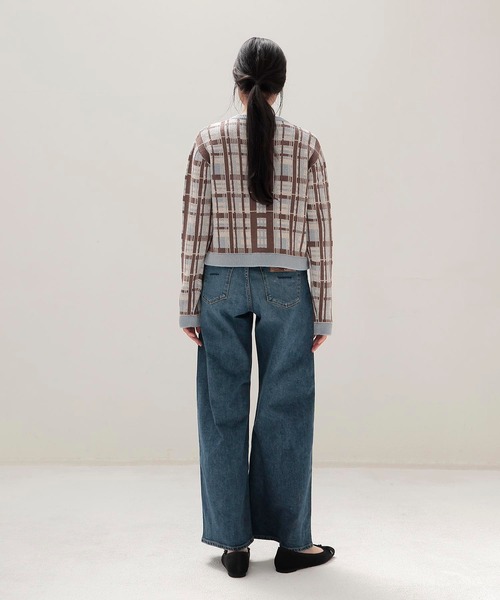 セール】TSURU by Mariko Oikawa / Mikey(チェック柄カーディガン KN