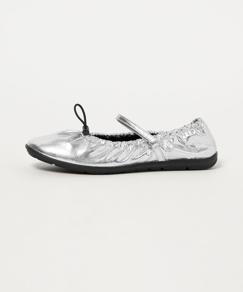 SY UNITED ARROWS(シーユナイテッドアローズ)の「<SY> シャーリングベルクロ フラット20↑(バレエシューズ・レディース・ブラック/シルバー/その他1/ライトピンク・23.5cm/24cm/24.5cm/25cm/22.5cm/23cm)」の5枚目の写真