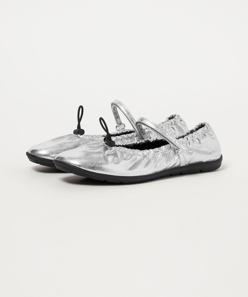 SY UNITED ARROWS(シーユナイテッドアローズ)の「<SY> シャーリングベルクロ フラット20↑(バレエシューズ・レディース・ブラック/シルバー/その他1/ライトピンク・23.5cm/24cm/24.5cm/25cm/22.5cm/23cm)」の6枚目の写真