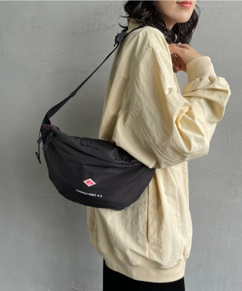 DANTON（ダントン）の「[DANTON/ダントン] CHEMIN VERT 4.2 ポリエステルタフタボディバッグ（ショルダーバッグ・レディース・ブラック/ブラウン/パープル・ONE SIZE）」の10枚目の写真