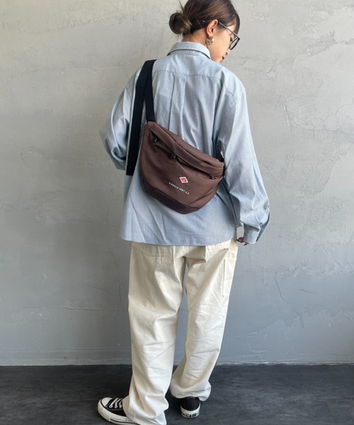 DANTON（ダントン）の「[DANTON/ダントン] CHEMIN VERT 4.2 ポリエステルタフタボディバッグ（ショルダーバッグ・レディース・ブラック/ブラウン/パープル・ONE SIZE）」の15枚目の写真