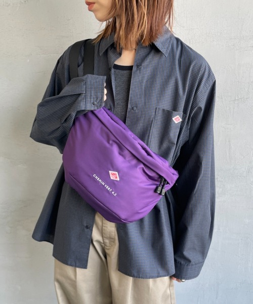 DANTON（ダントン）の「[DANTON/ダントン] CHEMIN VERT 4.2 ポリエステルタフタボディバッグ（ショルダーバッグ・レディース・ブラック/ブラウン/パープル・ONE SIZE）」の19枚目の写真