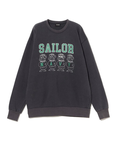 BEAMS T(ビームスティー)の「SAILOR CREWNECK SWEAT(NAVY)(スウェット・メンズ・ネイビー・S/XL/L/M)」の1枚目の写真