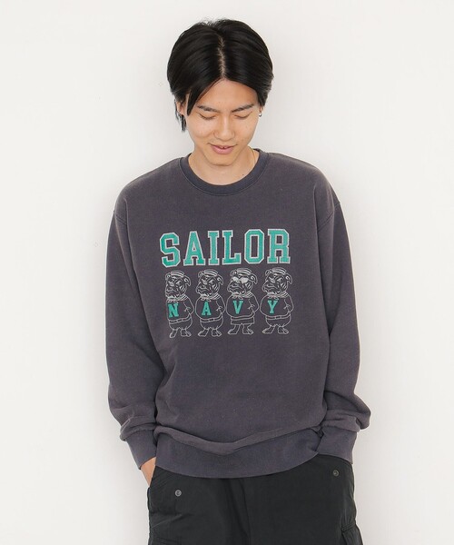 BEAMS T(ビームスティー)の「SAILOR CREWNECK SWEAT(NAVY)(スウェット・メンズ・ネイビー・S/XL/L/M)」の7枚目の写真