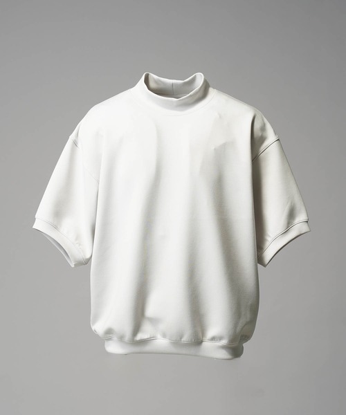 UNISEX》Prime-Over Mock Neck Sweat Short Sleeve Pullover
