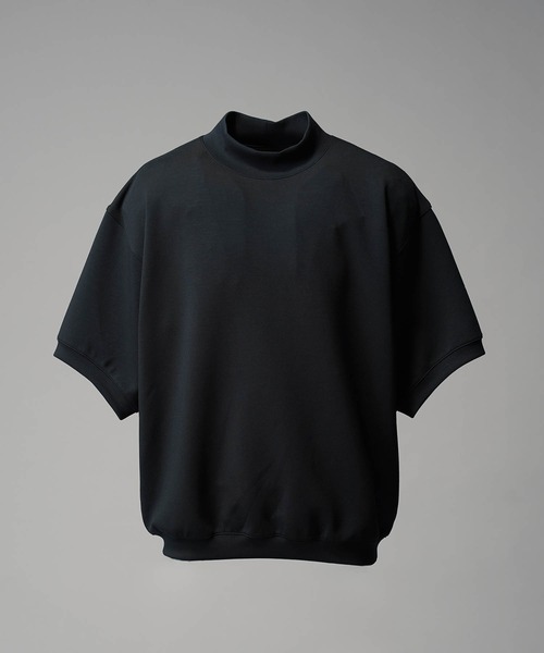 UNISEX》Prime-Over Mock Neck Sweat Short Sleeve Pullover