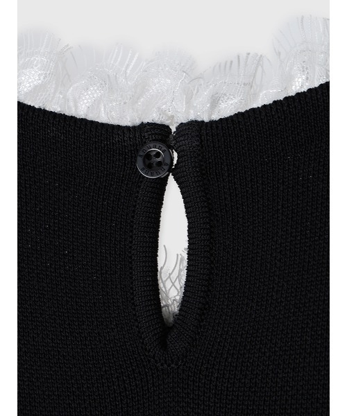 セール】レースドッキングニットワンピース（ワンピース）｜anuans（ア