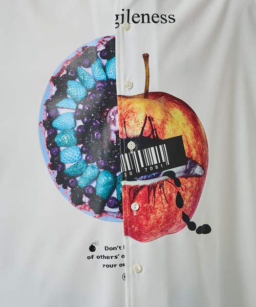 SHAREEF（シャリーフ）の「【SHAREEF】APPLE×TALTE SH（シャツ/ブラウス・メンズ・ホワイト/ブラック・1/2）」の19枚目の写真