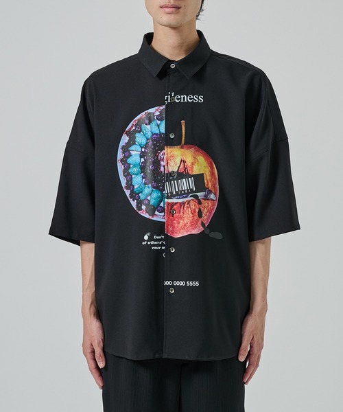 SHAREEF（シャリーフ）の「【SHAREEF】APPLE×TALTE SH（シャツ/ブラウス・メンズ・ホワイト/ブラック・1/2）」の18枚目の写真