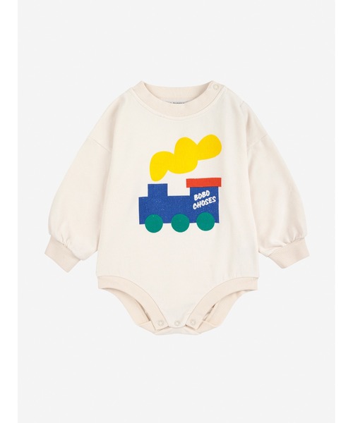 BOBO CHOSES(ボボショーズ)の「Bobo Choo Choo body sweatshirt(ロンパース・キッズ・ホワイト・12MONTH/6MONTH/9MONTH)」の1枚目の写真