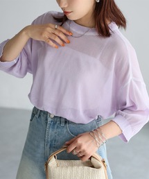 Rene 2022 ラベンダー ニット ROPÉ(ロペ) / 【WEB限定カラー】【COOHEM】CRAZY ARAN PULLOVER