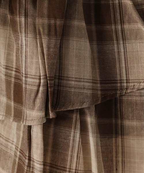 FOREVER 21（フォーエバー トゥエンティーワン）の「【2025SS】ティアードチェックミニスカート（スカート・レディース・ブラウン/グレー・FREE）」の20枚目の写真