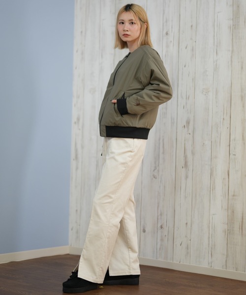 THE NORTH FACE(ザノースフェイス)の「THE NORTH FACE/ザ・ノース・フェイス TECH AIR RN JK ジャケット ブルゾン リバーシブル 無地 NTW62580(ブルゾン・レディース・オリーブ×ブラック/ブラック・XL/L/M)」の8枚目の写真