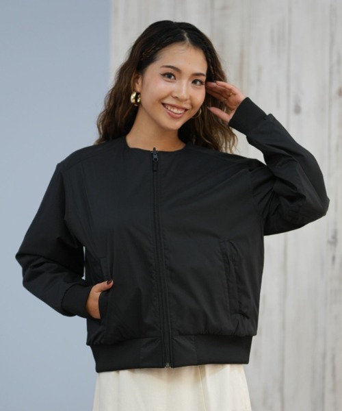 THE NORTH FACE(ザノースフェイス)の「THE NORTH FACE/ザ・ノース・フェイス TECH AIR RN JK ジャケット ブルゾン リバーシブル 無地 NTW62580(ブルゾン・レディース・オリーブ×ブラック/ブラック・XL/L/M)」の18枚目の写真