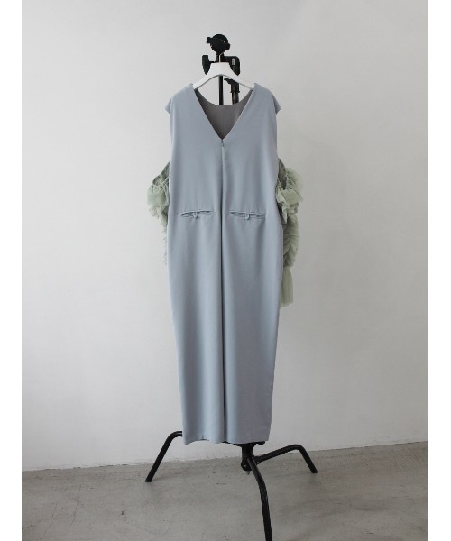 Katrin TOKYO(カトリーントーキョー)の「3way tulle sleeve all-in-one(サロペット/オーバーオール・レディース・ブルー/ダークブラウン/ベージュ系・S/M/XS-Short/XS-Regular)」の20枚目の写真