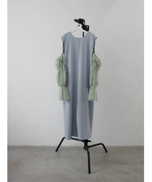 Katrin TOKYO(カトリーントーキョー)の「3way tulle sleeve all-in-one(サロペット/オーバーオール・レディース・ブルー/ダークブラウン/ベージュ系・S/M/XS-Short/XS-Regular)」の19枚目の写真