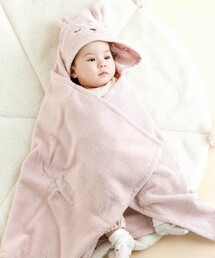 SLAP SLIP BABY | 【お揃い】アニマルクマウサギペンギンモチーフお顔フードおくるみベビー(おくるみ)