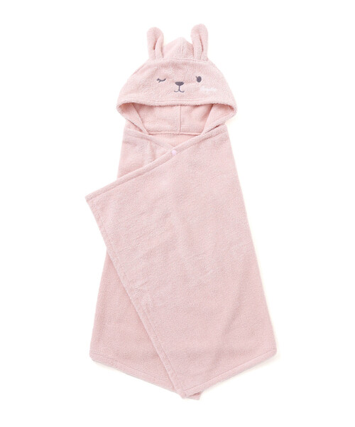 SLAP SLIP BABY（スラップスリップベビー）の「【お揃い】アニマルクマウサギペンギンモチーフお顔フードおくるみベビー（おくるみ・キッズ・ベージュ/ピンク/ブルー・FREE）」の5枚目の写真