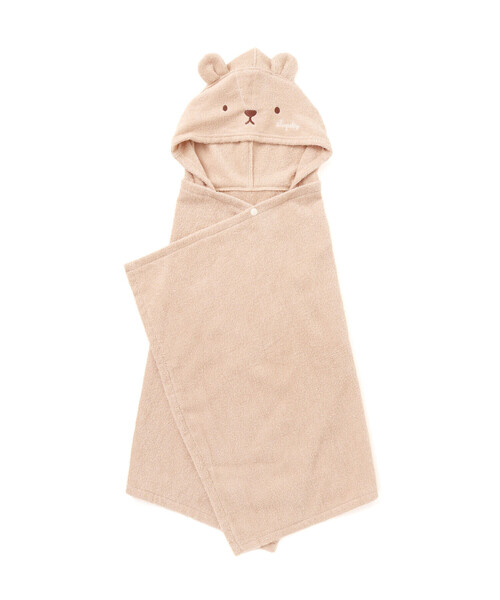 SLAP SLIP BABY（スラップスリップベビー）の「【お揃い】アニマルクマウサギペンギンモチーフお顔フードおくるみベビー（おくるみ・キッズ・ベージュ/ピンク/ブルー・FREE）」の15枚目の写真