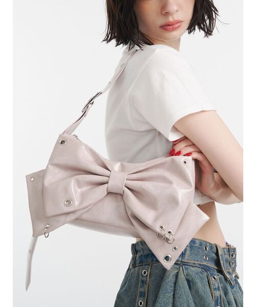 jouetie リボンベルトハンドバッグ ピンク リボンベルトハンドバッグ（ショルダーバッグ）｜jouetie