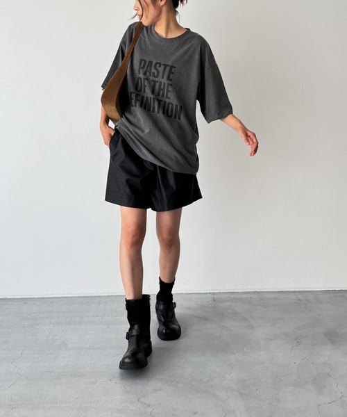CANAL JEAN(キャナルジーン)の「El mar PASTE OF THE DEFINITION Tシャツ(Tシャツ/カットソー・レディース・チャコールグレー・ONE SIZE)」の4枚目の写真