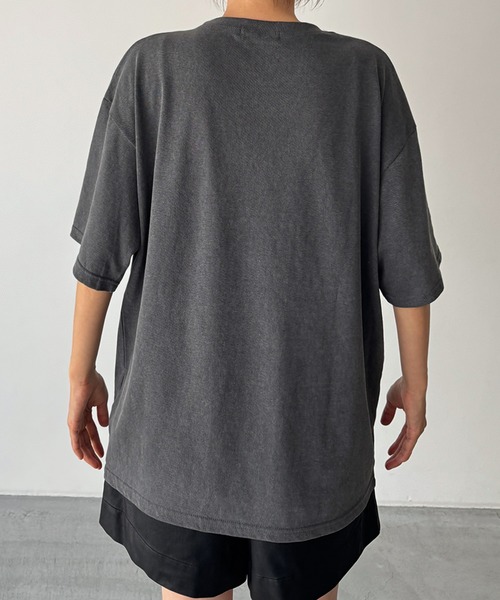 CANAL JEAN(キャナルジーン)の「El mar PASTE OF THE DEFINITION Tシャツ(Tシャツ/カットソー・レディース・チャコールグレー・ONE SIZE)」の7枚目の写真