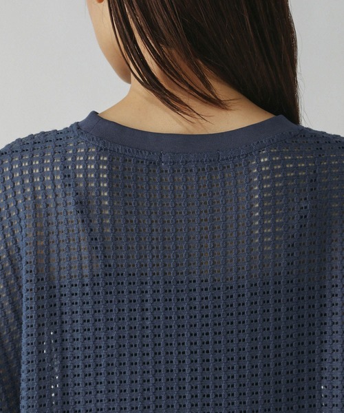 GLOBAL WORK（グローバルワーク）の「シアーラッセルドロストプルオーバー/577738（Tシャツ/カットソー・レディース・ブルー系その他3/チャコールグレー/オフホワイト・MEDIUM/LARGE）」の10枚目の写真