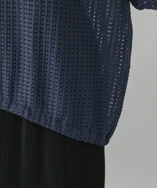 GLOBAL WORK（グローバルワーク）の「シアーラッセルドロストプルオーバー/577738（Tシャツ/カットソー・レディース・ブルー系その他3/チャコールグレー/オフホワイト・MEDIUM/LARGE）」の12枚目の写真