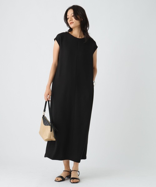 ELLE エル　ワンピース165A セール】サラサラリラクシーフレンチワンピース（ワンピース
