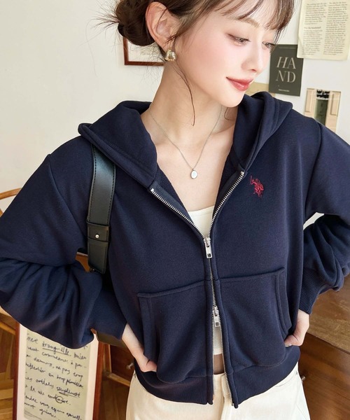 MASU 短丈 フラワーホールジップパーカー 48 MASU 短丈 フラワーホールジップパーカー 48 MASU 短丈 フラワー