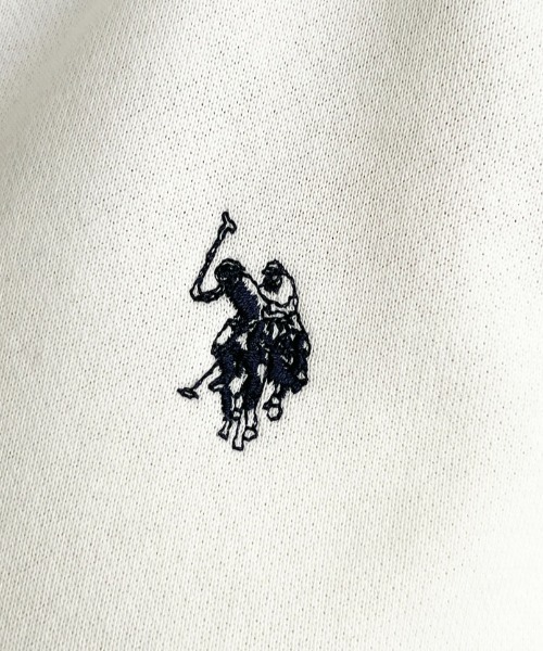 U.S. POLO ASSN.(ユーエスポロアッスン)の「U.S.POLO ASSN.ワンポイント刺繍ダブルジップショートパーカー(パーカー・レディース・杢グレー/ブラック/アイボリー/ネイビー・L/M)」の20枚目の写真