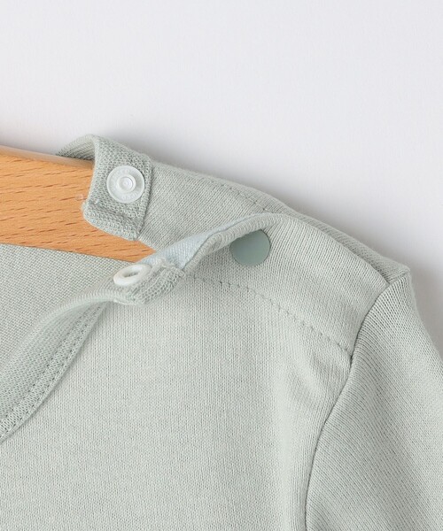 SHIPS(シップス)の「SHIPS KIDS:80~90cm / ベビー あざらし 長袖 Tシャツ(Tシャツ/カットソー・キッズ・ライトグリーン/オフホワイト・90/80)」の5枚目の写真