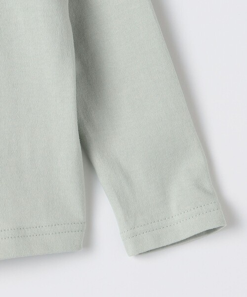 SHIPS(シップス)の「SHIPS KIDS:80~90cm / ベビー あざらし 長袖 Tシャツ(Tシャツ/カットソー・キッズ・ライトグリーン/オフホワイト・90/80)」の6枚目の写真