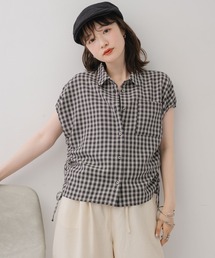 RETRO GIRL（レトロガール）の「ギンガムギャザー半袖SH（シャツ/ブラウス）」