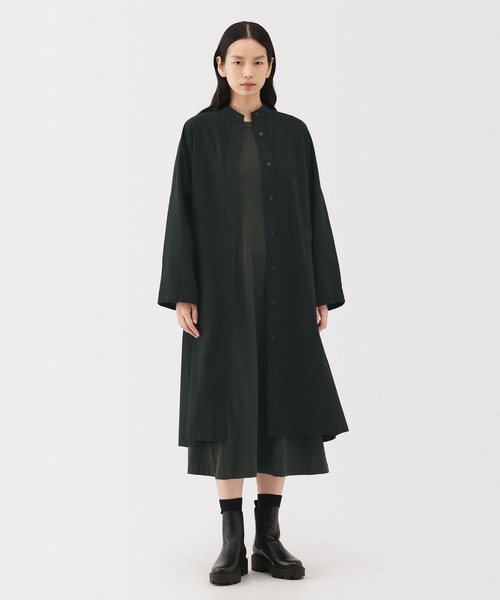 MUJI Labo(ムジラボ)の「〔MUJI Labo〕婦人 コットンウールリラックスフィットシャツワンピース(シャツワンピース・レディース・ブラック・S/M/L)」の3枚目の写真