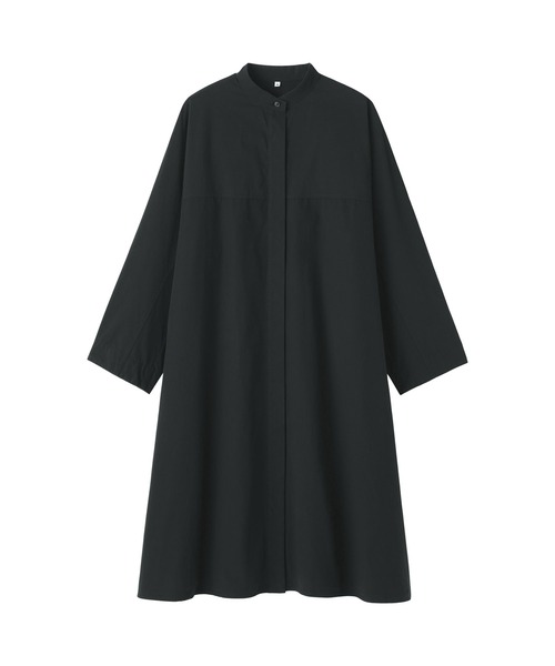 MUJI Labo〕婦人 コットンウールリラックスフィットシャツワンピース