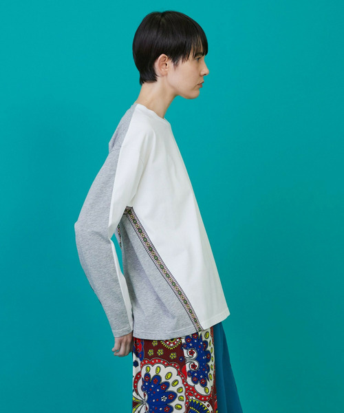 FRAPBOIS(フラボア)の「チロルカット カットソー(Tシャツ/カットソー・レディース・ホワイト/ブラック・1/2)」の5枚目の写真