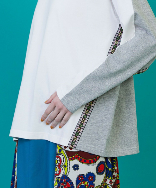 FRAPBOIS(フラボア)の「チロルカット カットソー(Tシャツ/カットソー・レディース・ホワイト/ブラック・1/2)」の6枚目の写真