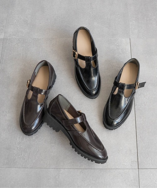 Fabby fabby（ファビィーファビィー）の「Tストラップローファー（ローファー・レディース・ブラック/ブラウン系その他・LARGE/MEDIUM/SMALL）」の3枚目の写真