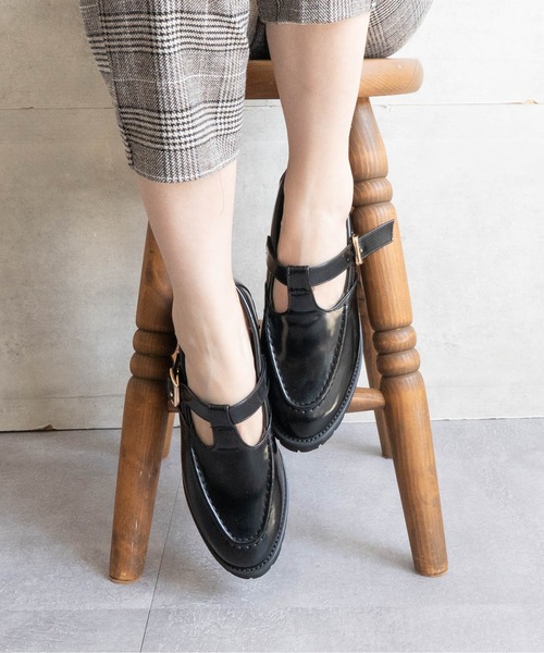 Fabby fabby（ファビィーファビィー）の「Tストラップローファー（ローファー・レディース・ブラック/ブラウン系その他・LARGE/MEDIUM/SMALL）」の15枚目の写真