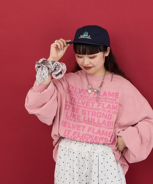 CIAOPANIC(チャオパニック)の「【Me+Me/ミープラスミー】ベロアドットリボンシュシュ(その他小物・レディース・カーキ/グレー・ONE SIZE)」の6枚目の写真