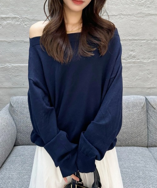 セール】2WAY ボートネック ニット（ニット/セーター）｜Ada.（エイダ