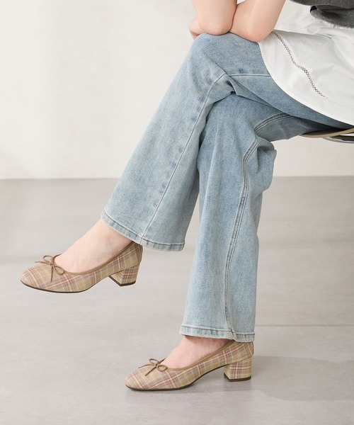 WA ORiental TRaffic（ダブルエーオリエンタルトラフィック）の「ヒールバレエパンプス/52306（パンプス・レディース・ブラウン/ピンク/ブラック・34/35/36/37/38/39/40/41/42）」の3枚目の写真