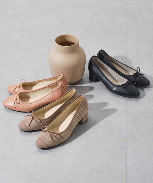 WA ORiental TRaffic（ダブルエーオリエンタルトラフィック）の「ヒールバレエパンプス/52306（パンプス・レディース・ブラウン/ピンク/ブラック・34/35/36/37/38/39/40/41/42）」の9枚目の写真