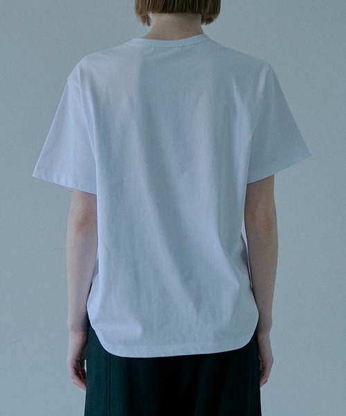 LE CIEL BLEU(ルシェルブルー)の「キャットリラックスTシャツ / Cat Relaxed T-Shirt(Tシャツ/カットソー・レディース・オフホワイト・36)」の8枚目の写真