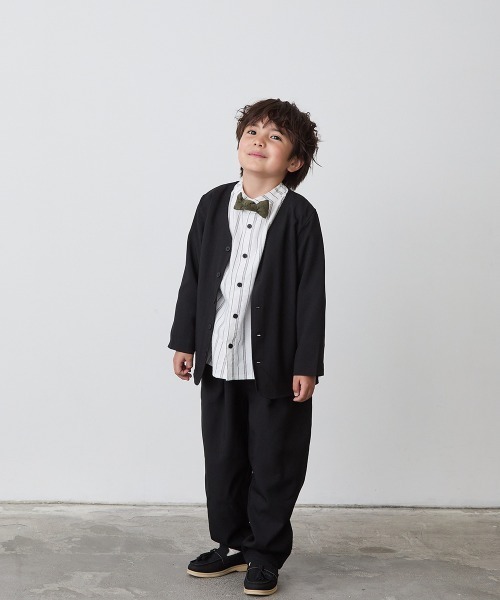riziere（リジェール）の「シングルノーカラージャケットセットアップ